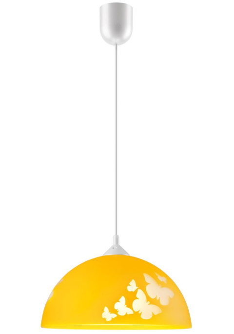 MOTYLE lampa wisząca 1-punktowa żółta