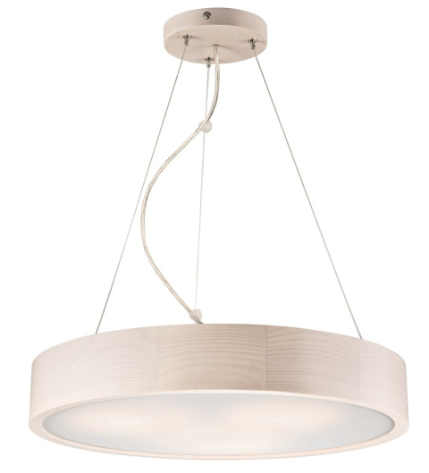 Lampa wisząca 3-punktowy plafon RING - MODERN 47 biała sosna