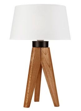 AIDA lampa stołowa z abażurem - dąb rustik