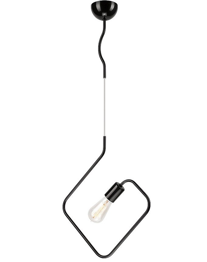 HOOK QUADRO lampa wisząca 1-punktowa - kwadrat - czarna HOOK QUADRO lampa wisząca 1-punktowa - kwadrat - czarna