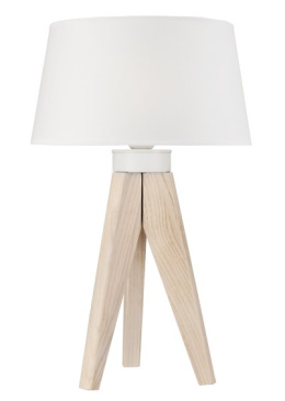 AIDA lampa stołowa z abażurem - dąb bielony