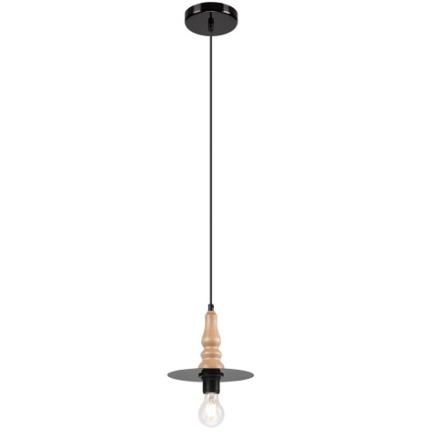 1 CZARNA NOWOCZESNA LAMPA WISZĄCA GRACE LOFT NATURALNY BUK 1 CZARNA NOWOCZESNA LAMPA WISZĄCA GRACE LOFT NATURALNY BUK