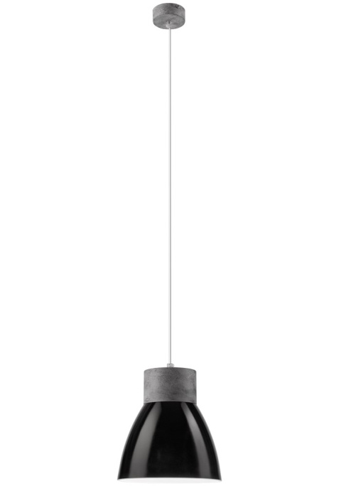 1 LAMPA POJEDYNCZA KLOSZ STOŻEK BETON LOFT, INDUSTRIAL CZARNA 1 LAMPA POJEDYNCZA KLOSZ STOŻEK BETON LOFT, INDUSTRIAL CZARNA