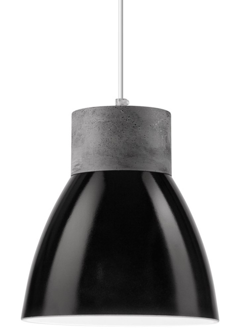 1 LAMPA POJEDYNCZA KLOSZ STOŻEK BETON LOFT, INDUSTRIAL CZARNA 1 LAMPA POJEDYNCZA KLOSZ STOŻEK BETON LOFT, INDUSTRIAL CZARNA