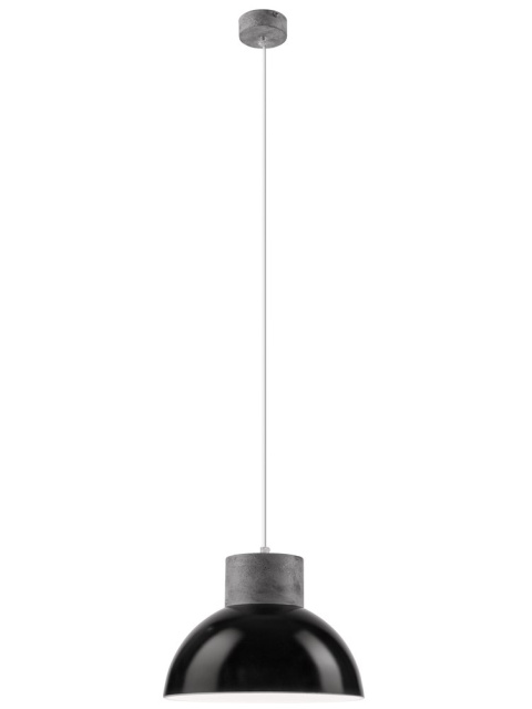1 LAMPA POJEDYNCZA KLOSZ PÓŁKULA BETON LOFT, INDUSTRIAL CZARNA 1 LAMPA POJEDYNCZA KLOSZ PÓŁKULA BETON LOFT, INDUSTRIAL CZARNA