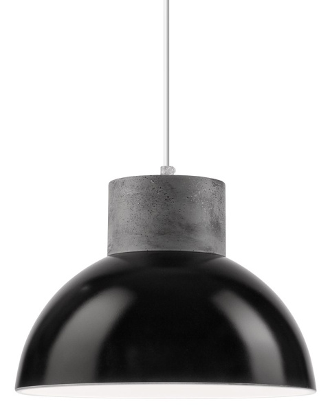 1 LAMPA POJEDYNCZA KLOSZ PÓŁKULA BETON LOFT, INDUSTRIAL CZARNA 1 LAMPA POJEDYNCZA KLOSZ PÓŁKULA BETON LOFT, INDUSTRIAL CZARNA