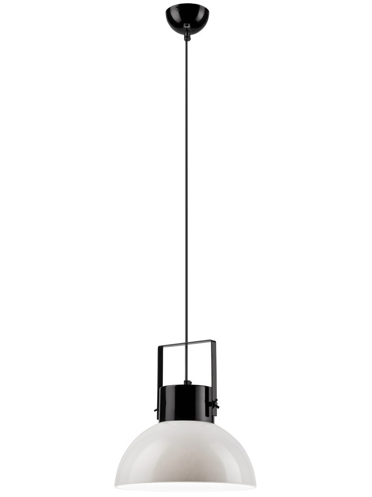 lampa wisząca 1-punktowa czarna / biała lampa wisząca 1-punktowa czarna / biała