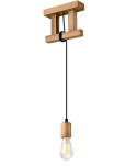 LEON lampa wisząca 1-punktowa drewno oliwka