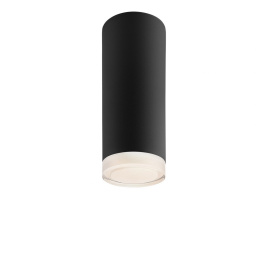 FELIX 16,5 cm lampa sufitowa punktowa czarna tuba