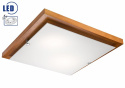 PEDRO Plafon LED 20W drewniany kwadrat 36 cm calvados