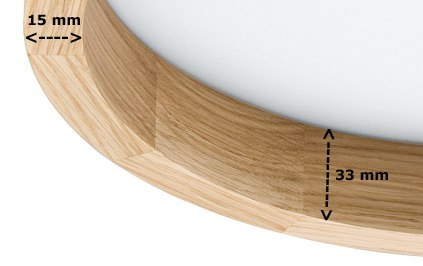 LED PLAFON DREWNIANY VENUS 21W 3082lm 4000K RING KOŁO 27 CM WENGE LED PLAFON DREWNIANY VENUS 21W 3082lm 4000K RING KOŁO 27 CM WENGE