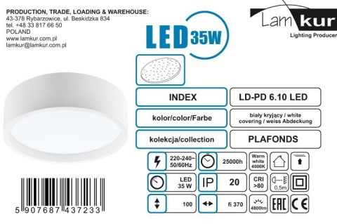 LED PLAFON DREWNIANY DĘBOWY VENUS 35W 4800lm 4000K RING KOŁO 37 CM DĄB LED PLAFON DREWNIANY DĘBOWY VENUS 35W 4800lm 4000K RING KOŁO 37 CM DĄB