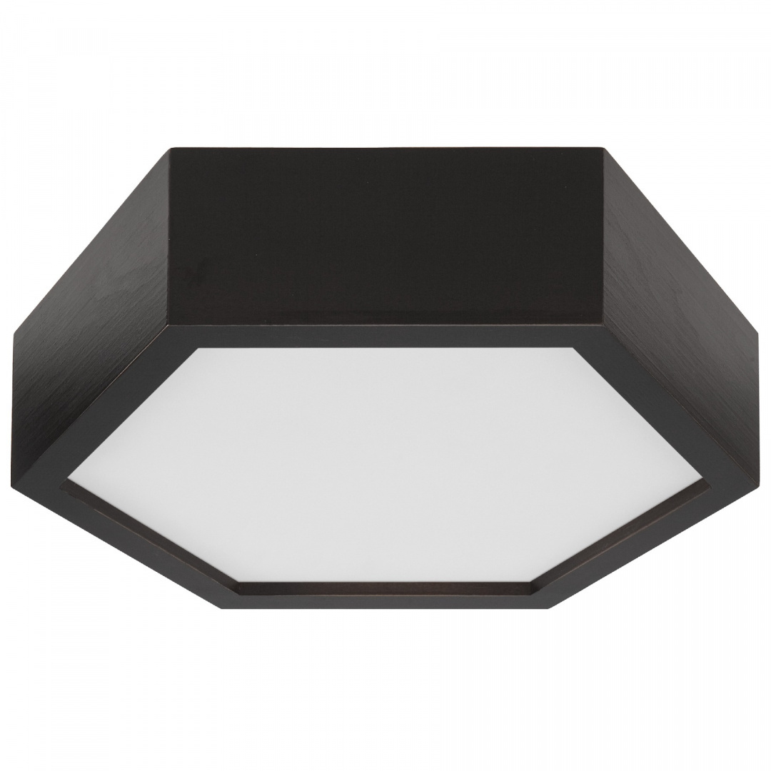HEX plafon drewniany 1-punktowy 32 cm wenge HEX plafon drewniany 1-punktowy 32 cm wenge