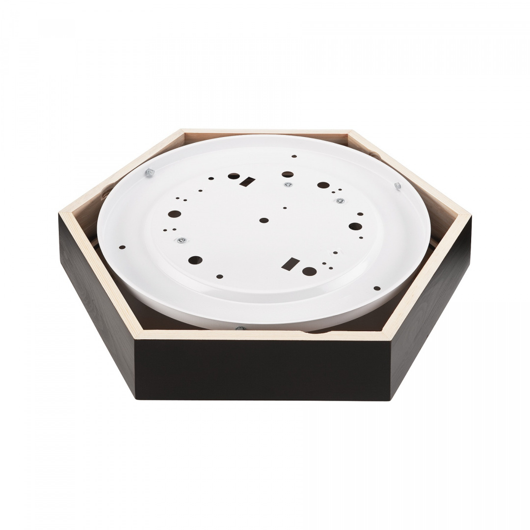 HEX plafon drewniany 2-punktowy 43 cm wenge HEX plafon drewniany 2-punktowy 43 cm wenge