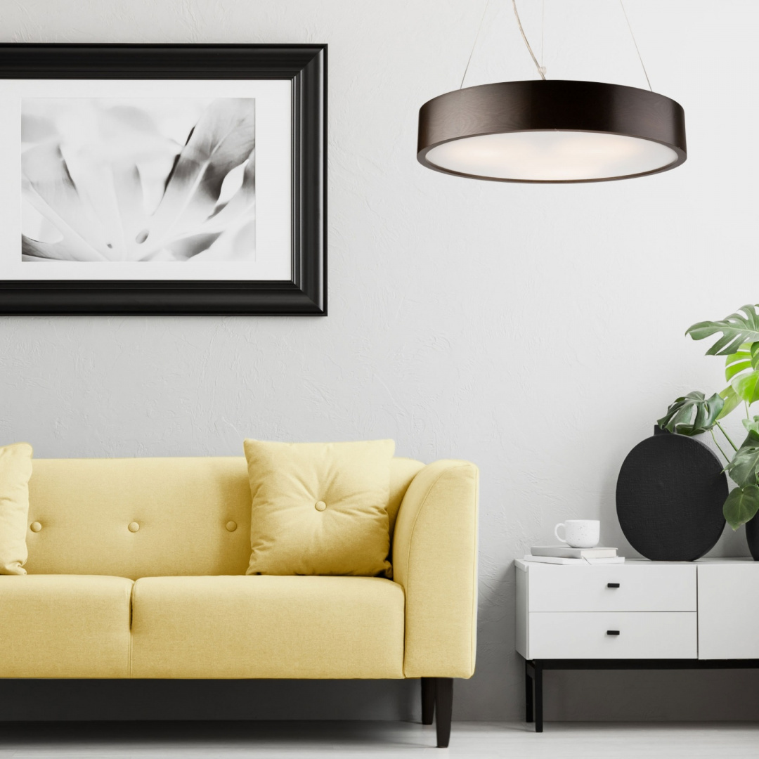 Lampa wisząca 3-punktowy plafon RING - MODERN 47 wenge Lampa wisząca 3-punktowy plafon RING - MODERN 47 wenge
