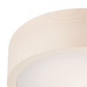 MODERN plafon LED 12W drewniany 28 cm bielona sosna
