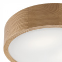 MODERN plafon LED 19W drewniany 38 cm dębowy
