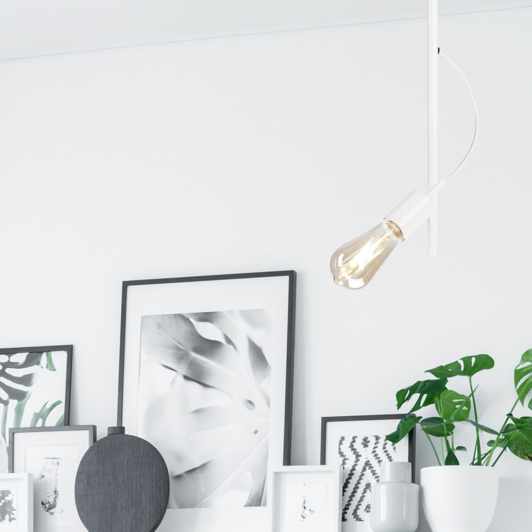 TARO lampa wisząca 1-punktowa biała TARO lampa wisząca 1-punktowa biała