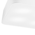 ANGUS plafon - lampa sufitowa 4-punktowa biała abażur 45cm