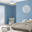 CHESTER plafon - lampa sufitowa 2-punktowa niebieska abażur 35cm