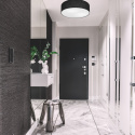 CHESTER plafon - lampa sufitowa 4-punktowa czarna abażur 45cm