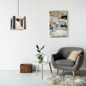 FRIDA lampa wisząca 1-punktowa LOFT czarny NATURAL