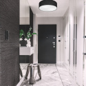 VIVIAN plafon - lampa sufitowa 2-punktowa czarna abażur 45cm