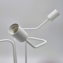 DOMINO lampa sufitowa 3-punktowa supełek biała E27