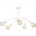 DOMINO lampa sufitowa 5-punktowa supełek biała E27