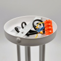 DOMINO lampa sufitowa 5-punktowa supełek biała E27