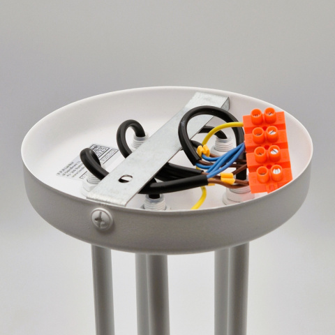 DOMINO lampa sufitowa 5-punktowa supełek biała E27 DOMINO lampa sufitowa 5-punktowa supełek biała E27