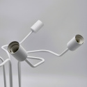 DOMINO lampa sufitowa 5-punktowa supełek biała E27