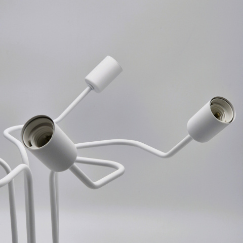 DOMINO lampa sufitowa 5-punktowa supełek biała E27 DOMINO lampa sufitowa 5-punktowa supełek biała E27