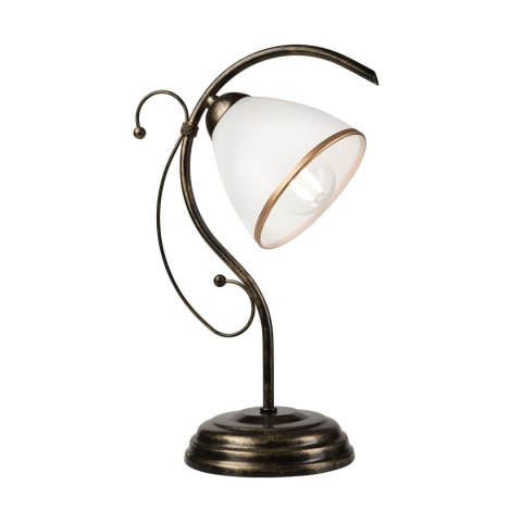 FLORENCE lampka nocna 1-punktowa, złoty/czarny FLORENCE lampka nocna 1-punktowa, złoty/czarny