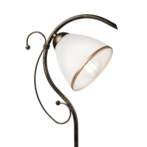 FLORENCE lampka nocna 1-punktowa, złoty/czarny FLORENCE lampka nocna 1-punktowa, złoty/czarny