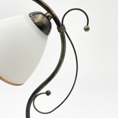 FLORENCE lampka nocna 1-punktowa, złoty/czarny FLORENCE lampka nocna 1-punktowa, złoty/czarny