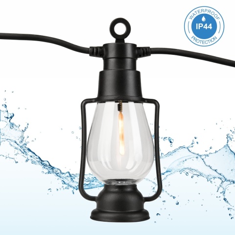 Girlanda swietlna LED ogrodowa GARLAND 10 x 1,8W LED 1800K Girlanda swietlna LED ogrodowa GARLAND 10 x 1,8W LED 1800K