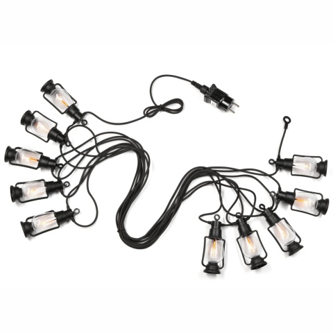 Girlanda swietlna LED ogrodowa GARLAND 10 x 1,8W LED 1800K Girlanda swietlna LED ogrodowa GARLAND 10 x 1,8W LED 1800K
