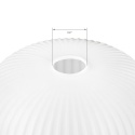 LYRA klosz biały ryflowany 25CM - E27