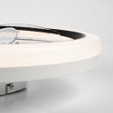 Plafon LED z wiatrakiem, GEMMA biały/czarny + pilot gratis