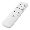Plafon LED z wiatrakiem, GEMMA biały/czarny + pilot gratis