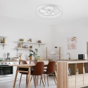Plafon LED z wiatrakiem FARGO biały + pilot gratis