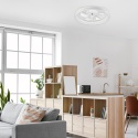 Plafon LED z wiatrakiem FARGO biały + pilot gratis