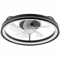 Plafon LED z wiatrakiem FARGO czarny/biały + pilot gratis