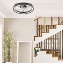 Plafon LED z wiatrakiem FARGO czarny/biały + pilot gratis