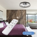 Plafon LED z wiatrakiem FARGO czarny/biały + pilot gratis