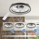 Plafon LED z wiatrakiem FARGO czarny/biały + pilot gratis