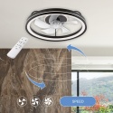 Plafon LED z wiatrakiem FARGO czarny/biały + pilot gratis