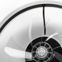 Plafon LED z wiatrakiem, APOLLO biały/czarny + pilot gratis