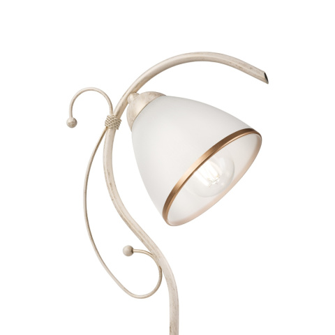FLORENCE lampka nocna 1-punktowa, złoty/biały FLORENCE lampka nocna 1-punktowa, złoty/biały